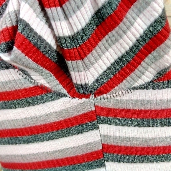 Free People | ‘Good On You’ Red Multi-Striped Tee - Picture 5 of 8